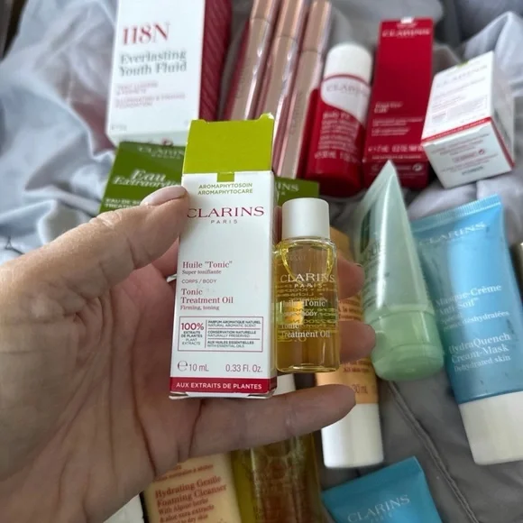 Clarins TRAVEL size Skincare Collection Bundle